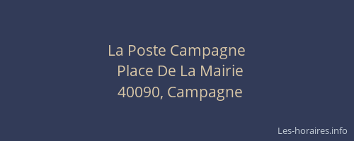 La Poste Campagne