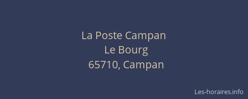 La Poste Campan