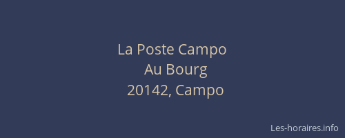 La Poste Campo