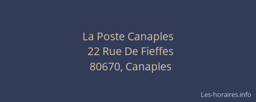 La Poste Canaples