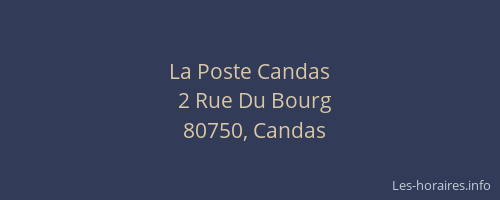 La Poste Candas