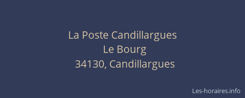 La Poste Candillargues