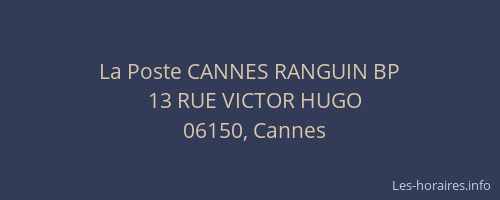 La Poste CANNES RANGUIN BP