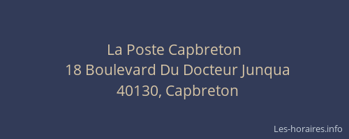 La Poste Capbreton