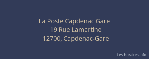 La Poste Capdenac Gare