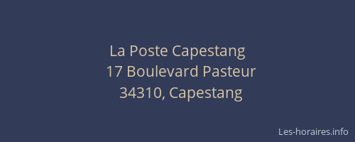 La Poste Capestang