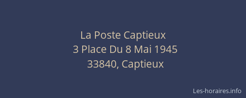 La Poste Captieux