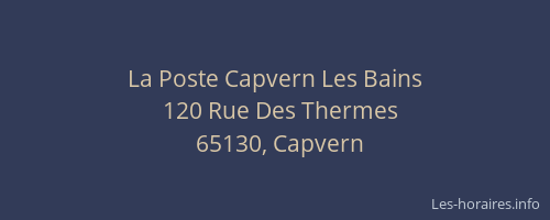 La Poste Capvern Les Bains