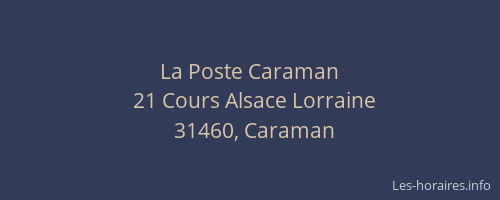 La Poste Caraman