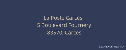 La Poste Carcés