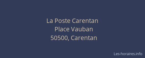 La Poste Carentan