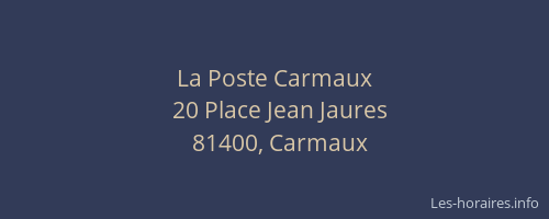 La Poste Carmaux
