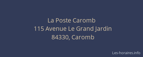 La Poste Caromb