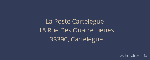 La Poste Cartelegue