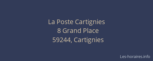 La Poste Cartignies