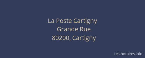 La Poste Cartigny