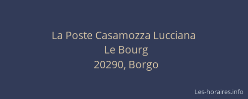 La Poste Casamozza Lucciana