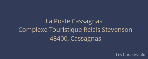 La Poste Cassagnas