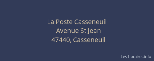 La Poste Casseneuil
