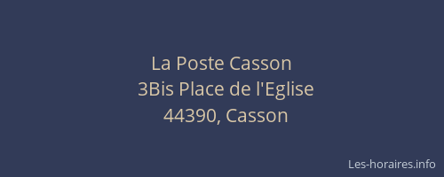 La Poste Casson