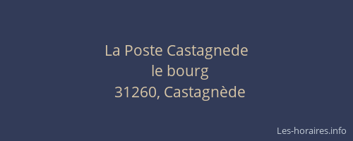 La Poste Castagnede