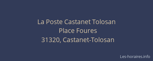 La Poste Castanet Tolosan