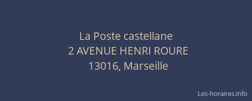La Poste castellane