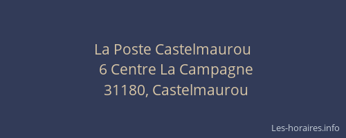 La Poste Castelmaurou