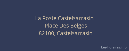 La Poste Castelsarrasin