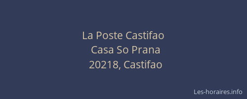 La Poste Castifao