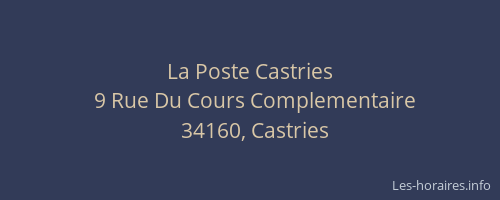 La Poste Castries
