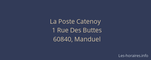 La Poste Catenoy