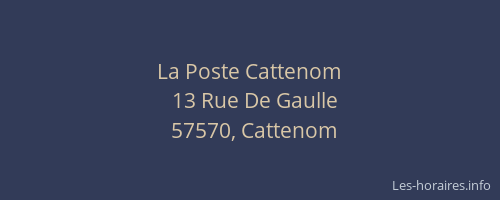 La Poste Cattenom