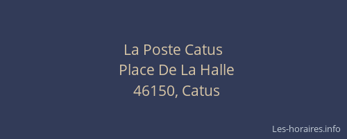 La Poste Catus