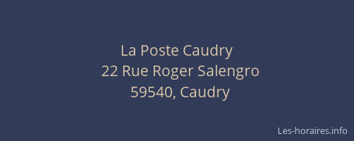 La Poste Caudry