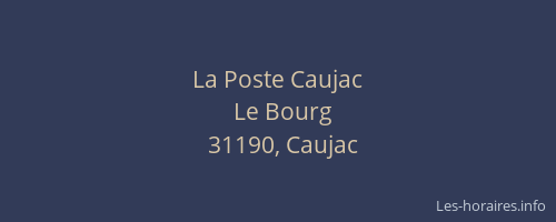 La Poste Caujac