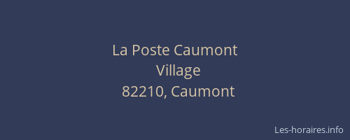 La Poste Caumont