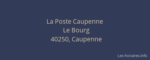 La Poste Caupenne