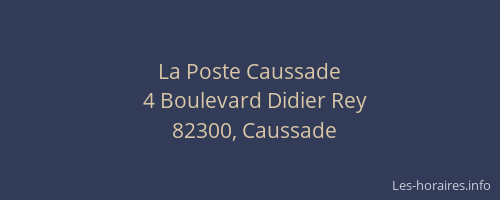 La Poste Caussade