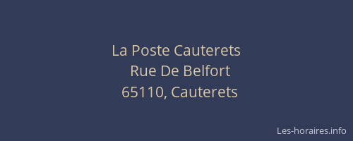 La Poste Cauterets