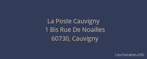 La Poste Cauvigny