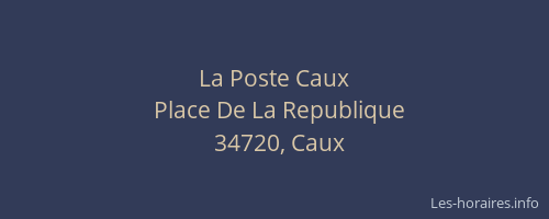 La Poste Caux