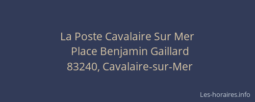 La Poste Cavalaire Sur Mer