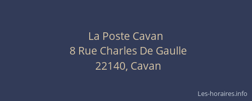 La Poste Cavan