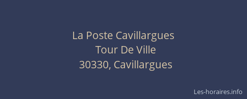 La Poste Cavillargues
