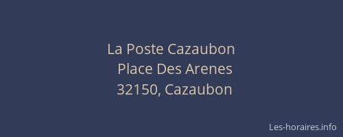 La Poste Cazaubon