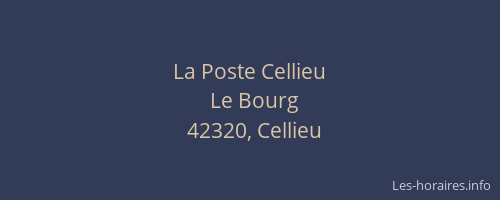 La Poste Cellieu