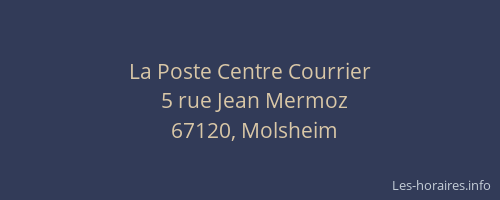 La Poste Centre Courrier
