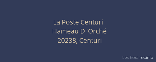 La Poste Centuri