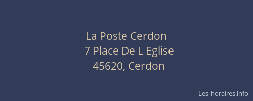 La Poste Cerdon